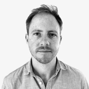 Dr. Philip Goff in black and white photo.